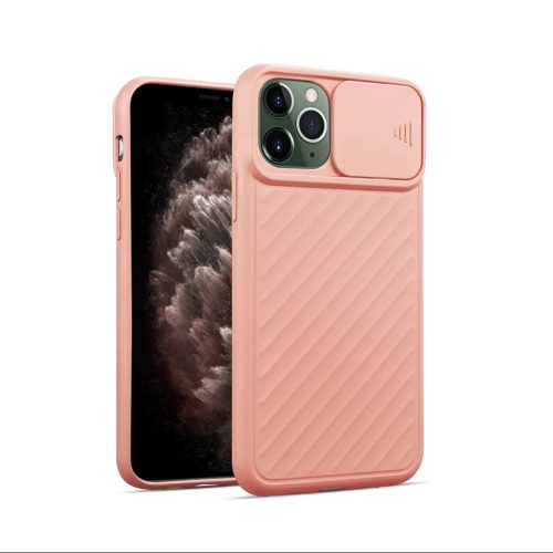 iPhone 13 mini TPU tok kameralencse védővel rózsaszín Alphajack