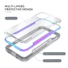 iPhone 13 Pro átlátszó TPU Shield tok alumínium kerettel fekete ü- 2 kép