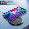 iPhone 13 Pro átlátszó TPU Shield tok alumínium kerettel fekete ü- 3 kép