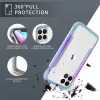 iPhone 13 Pro átlátszó TPU Shield tok alumínium kerettel szürke �- 7 kép