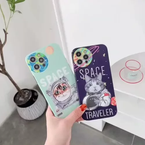 iPhone 13 Pro Cartoon Space TPU tok égkék Alphajack- 4 kép