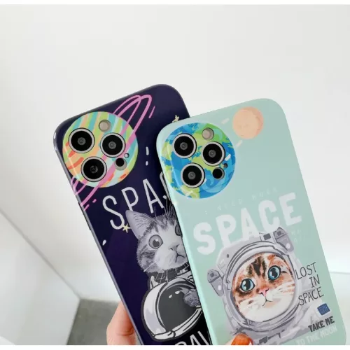 iPhone 13 Pro Cartoon Space TPU tok égkék Alphajack- 5 kép