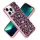 iPhone 13 Pro Diamond tok leopárd mintával rózsaszín színben Alph- 1 kép