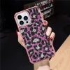 iPhone 13 Pro Diamond tok leopárd mintával rózsaszín színben Alph- 5 kép