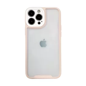 iPhone 13 Pro átlátszó tok halvány rózsaszín kerettel Alphajack- 1 kép
