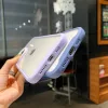 iPhone 13 Pro átlátszó tok halvány rózsaszín kerettel Alphajack- 4 kép