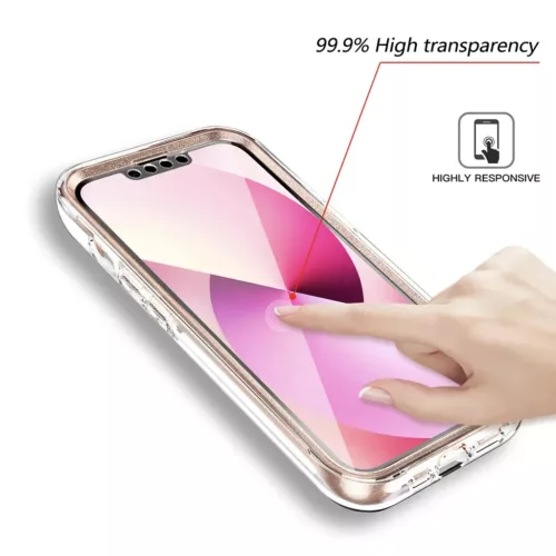 iPhone 13 Pro márvány mintás 360 fokos védelmet biztosító TPU to- 5 kép