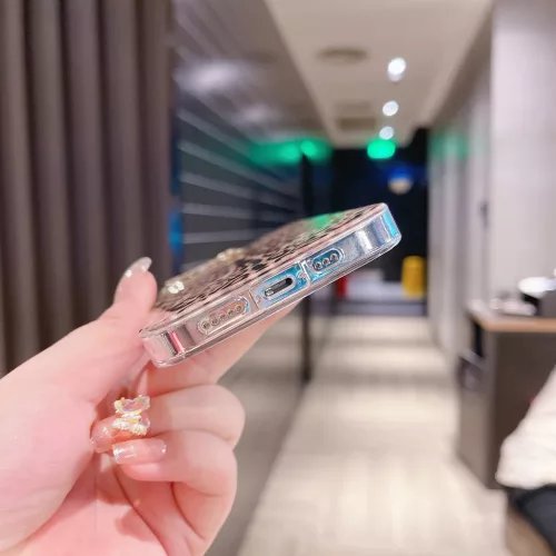 iPhone 13 Pro TPU szilikon tok párducmintás barna Alphajack- 3 kép