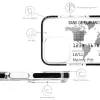 iPhone 13 Pro átlátszó TPU tok Boarding Pass mintával Alphajack- 2 kép