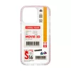 iPhone 13 Pro átlátszó TPU tok Cinema Ticket mintával Alphajack- 2 kép