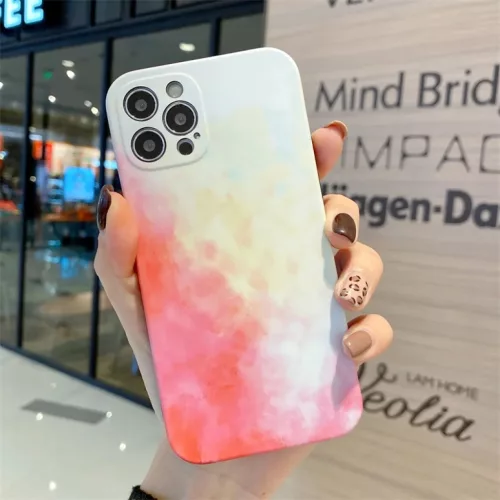 iPhone 13 Pro TPU tok színes mintával Alphajack (C2) narancs-fehér- 6 kép