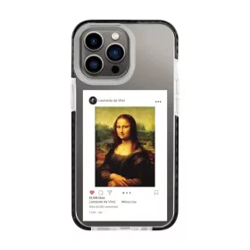   iPhone 13 Pro átlátszó TPU tok Mona Lisa mintával Alphajack