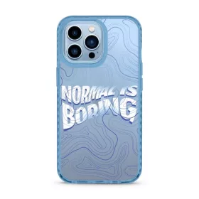   iPhone 13 Pro átlátszó TPU tok Normal Is Boring mintával Alphajack