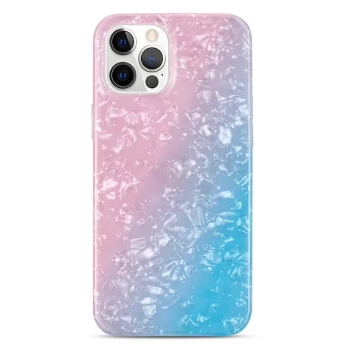 iPhone 13 Pro TPU tok színes mintával Alphajack (P2)  kék-rózsasz�- 2 kép