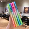 iPhone 13 Pro átlátszó TPU tok rózsaszín-zöld színátmenetes ke- 2 kép