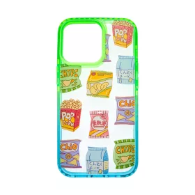 iPhone 13 Pro átlátszó TPU tok Snack mintával Alphajack- 2 kép