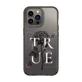   iPhone 13 Pro átlátszó TPU tok TRUE Love/Hate mintával Alphajack