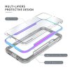 iPhone 13 Pro Max átlátszó TPU Shield tok alumínium kerettel szür- 3 kép