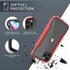 iPhone 13 Pro Max átlátszó TPU Shield tok alumínium kerettel piros- 4 kép