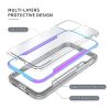 iPhone 13 Pro Max átlátszó TPU Shield tok alumínium kerettel rose - 7 kép