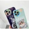iPhone 13 Pro Max Cartoon Space TPU tok sötétkék Alphajack- 5 kép