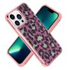 iPhone 13 Pro Max Diamond leopárd tok mintával rózsaszín színben - 1 kép
