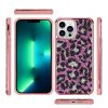 iPhone 13 Pro Max Diamond leopárd tok mintával rózsaszín színben - 5 kép