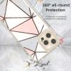 iPhone 13 Pro Max TPU szilikon tok geometriai mintával Alphajack (EPO- 6 kép