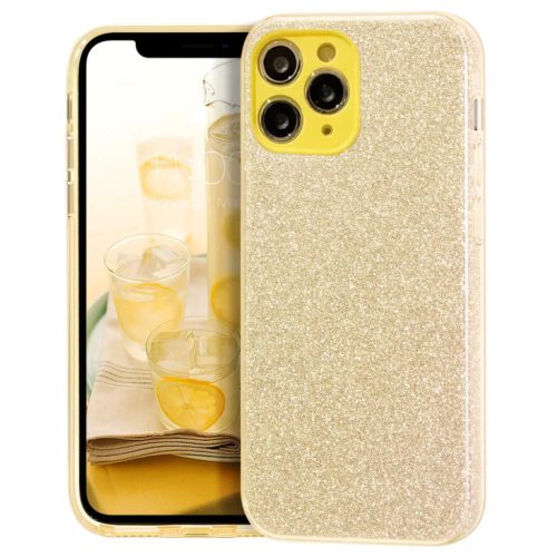iPhone 13 Pro Max Glitter tok arany Alphajack- 1 kép