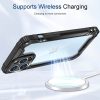 iPhone 13 Pro Max ütésálló TPU+alumínium tok fekete kerettel Alph- 4 kép