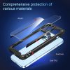 iPhone 13 Pro Max ütésálló TPU+alumínium tok fekete kerettel Alph- 6 kép