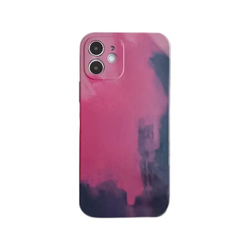 iPhone 13 Pro Max TPU tok színes mintával Alphajack (C1) lila rózsa- 1 kép