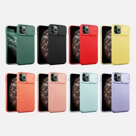 iPhone 13 Pro Max TPU tok kameralencse védővel lila Alphajack- 2 kép