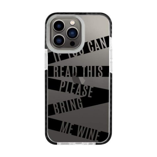 iPhone 13 Pro Max átlátszó TPU tok ''If You Can Read This Please Br- 3 kép