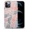 iPhone 13 Pro Max TPU szilikon tok márvány mintával rózsaszín Alp- 6 kép