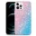 iPhone 13 Pro Max TPU tok színes mintával Alphajack (P2) kék-rózsaszín