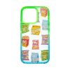 iPhone 13 Pro Max átlátszó TPU tok Snack mintával Alphajack- 2 kép