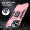iPhone 14 Ring Armor Case Kickstand tok kihajtható mágneses támassz- 4 kép