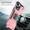 iPhone 14 Plus Ring Armor Case Kickstand tok kihajtható mágneses tá- 6 kép