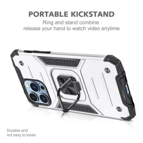 iPhone 14 Plus Ring Armor Case Kickstand tok kihajtható mágneses tá- 2 kép