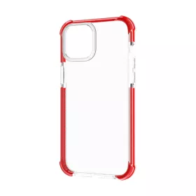 iPhone 14 Plus átlátszó TPU tok piros kerettel Alphajack- 2 kép