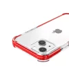 iPhone 14 Plus átlátszó TPU tok piros kerettel Alphajack- 9 kép