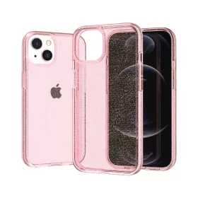 iPhone 14 Plus glitter tok rózsaszín Alphajack- 1 kép