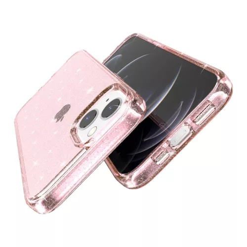 iPhone 14 Plus glitter tok rózsaszín Alphajack- 4 kép