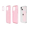 iPhone 14 Plus glitter tok rózsaszín Alphajack- 9 kép
