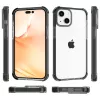 iPhone 14 Plus átlátszó TPU tok fekete kerettel Alphajack- 3 kép