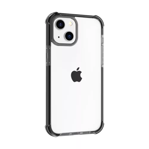 iPhone 14 Plus átlátszó TPU tok fekete kerettel Alphajack- 8 kép