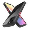 iPhone 14 Plus átlátszó TPU tok edzett üveg hátlappal, fekete ker- 7 kép