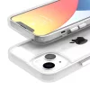 iPhone 14 Plus átlátszó TPU tok edzett üveg hátlappal, fehér ker- 3 kép