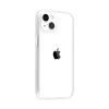 iPhone 14 Plus átlátszó TPU tok edzett üveg hátlappal, fehér ker- 6 kép